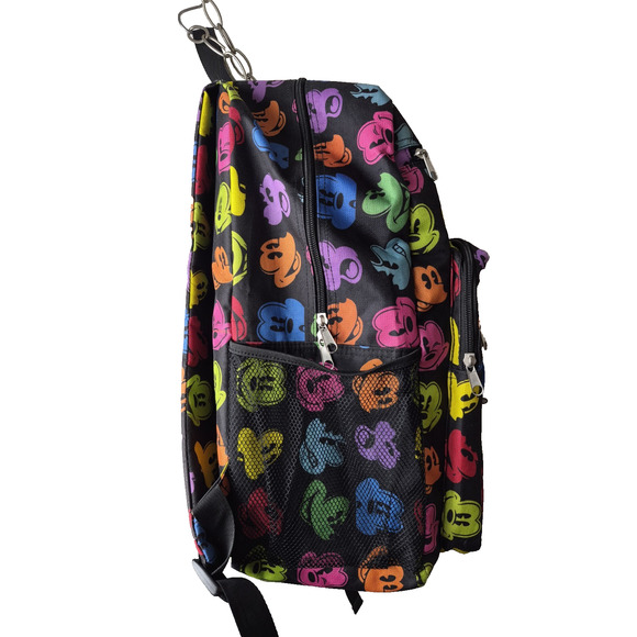 Walt Disney World Backpack Rainbow Mickey Mouse Faces Bookbag Large Disney Parks - Picture 4 of 16